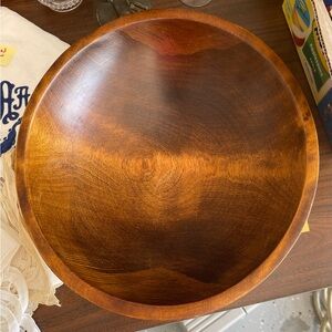 Vintage Wooden Salad Bowl